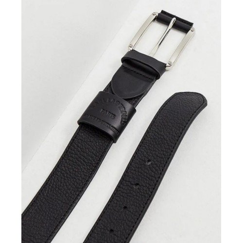 Curea KARL LAGERFELD, Insertie logo, Negru