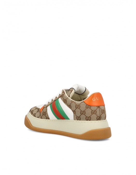 Sneakers GUCCI, GG Monogram, Green Red Panels, Brown - 816689FAD7O9749