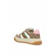 Sneakers GUCCI, GG Print, Screener Design, Pink Details, Beige - 817287FAD7O9751