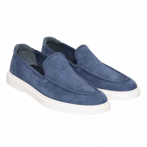 Loafers GIANFRANCO BUTTERI, Slip-on, Minimal Denim Blue Loafers GIANFRANCO BUTTERI, Slip-on, Minimal Denim Blue