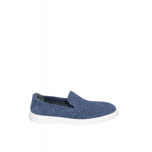 LOAFERS GIANFRANCO BUTTERI , Woven Craft, Denim Blue LOAFERS GIANFRANCO BUTTERI , Woven Craft, Denim Blue