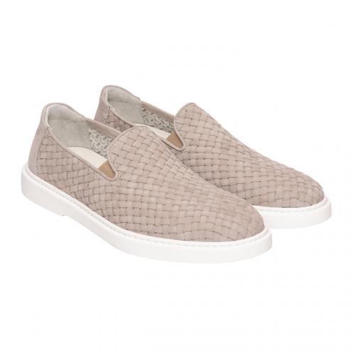 LOAFERS GIANFRANCO BUTTERI, Woven Craft, Taupe Grey LOAFERS GIANFRANCO BUTTERI, Woven Craft, Taupe Grey