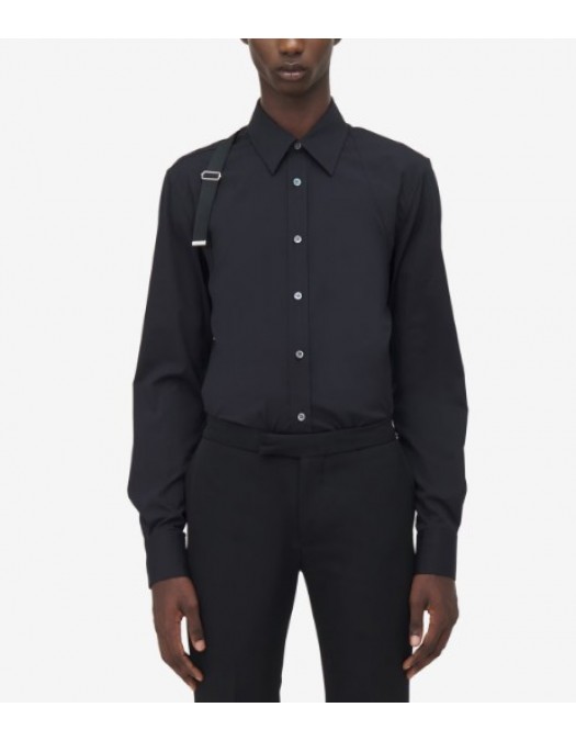 Camasa ALEXANDER MCQUEEN, Harness Shirt in Black - 828170QNAAB1000