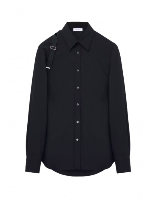 Camasa ALEXANDER MCQUEEN, Harness Shirt in Black - 828170QNAAB1000