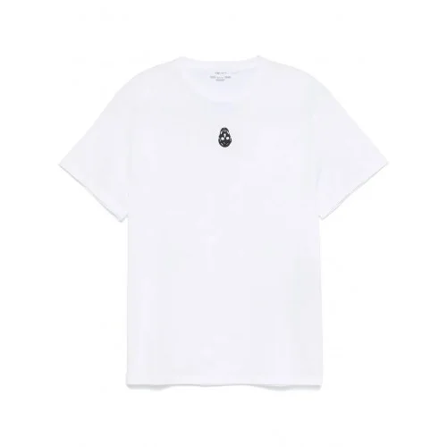 TRICOU ALEXANDER MCQUEEN, Skull Flocked, White