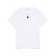 TRICOU ALEXANDER MCQUEEN, Skull Flocked, White - 828428QTADR0909