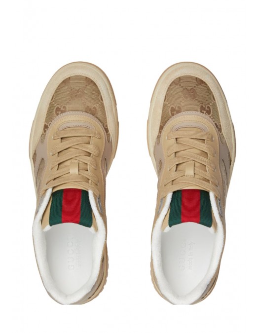 SNEAKERS GUCCI, Re-Web sneaker, Bej-Maro i - 831661AAEX39646 SNEAKERS GUCCI, Re-Web sneaker, Bej-Maro i - 831661AAEX39646