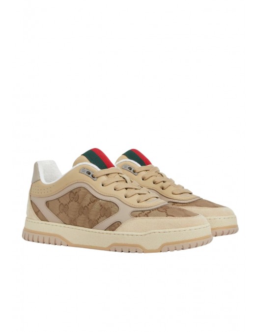SNEAKERS GUCCI, Re-Web sneaker, Bej-Maro i - 831661AAEX39646 SNEAKERS GUCCI, Re-Web sneaker, Bej-Maro i - 831661AAEX39646