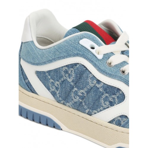 Sneakers GUCCI, Monogram Denim Sneakers, Blue Sneakers GUCCI, Monogram Denim Sneakers, Blue