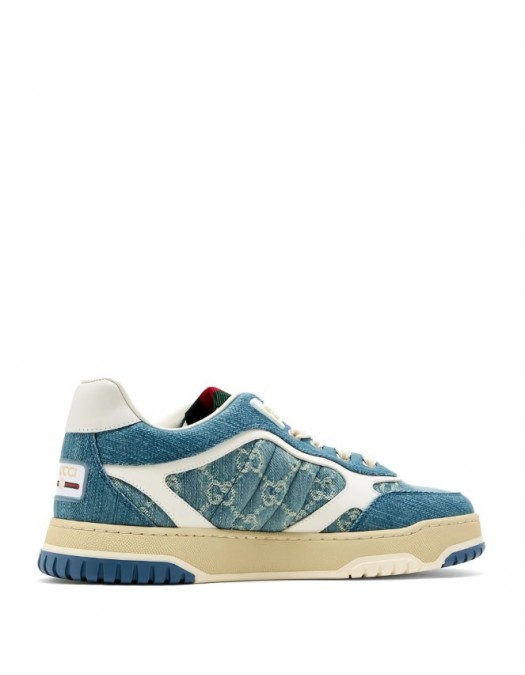 Sneakers GUCCI, Monogram Denim Sneakers, Blue - 838831FAEVU4645