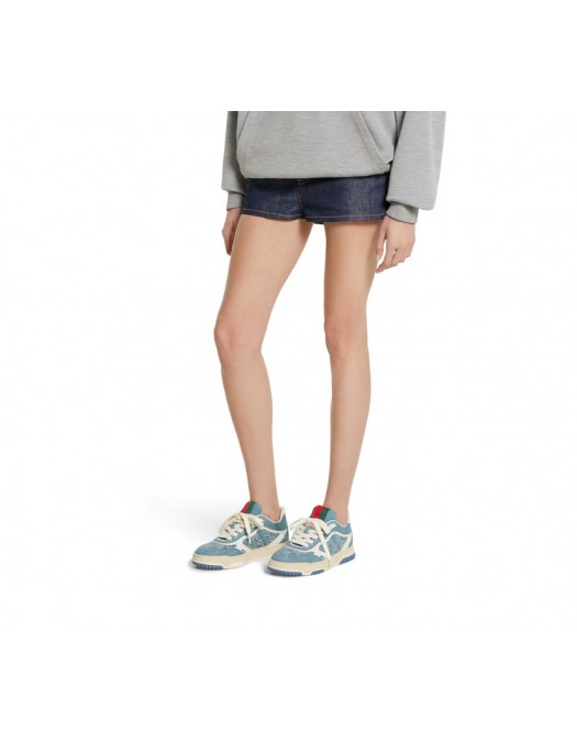 Sneakers GUCCI, Monogram Denim Sneakers, Blue - 838831FAEVU4645