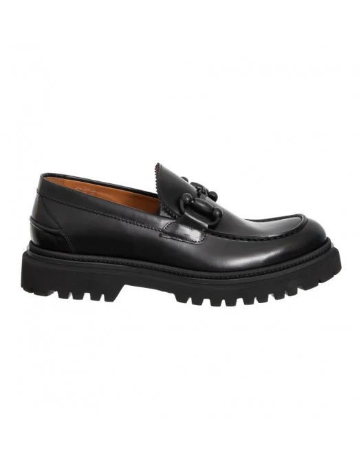 Loafers ROSSI, Black Leather, 857NERO - 857NERO Loafers ROSSI, Black Leather, 857NERO - 857NERO