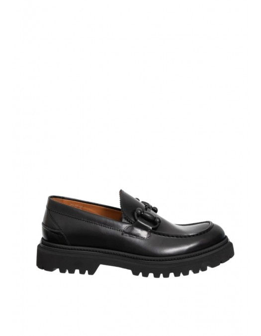 Loafers ROSSI, Black Leather, 857NERO - 857NERO Loafers ROSSI, Black Leather, 857NERO - 857NERO