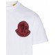 Tricou Moncler, Alb, Logo Red Print - 8C000098390T001