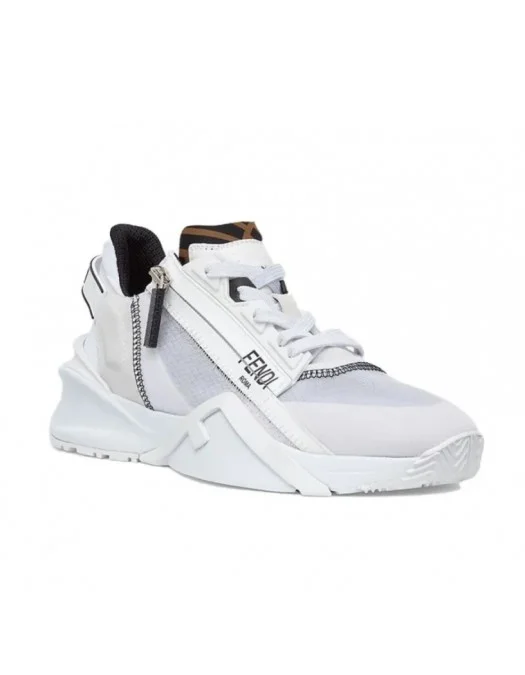 Sneakers Fendi, Low-Top, Flow Design, White - 8E8035EKVF0AGX