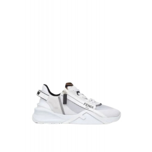 Sneakers Fendi, Low-Top, Flow Design, White Sneakers Fendi, Low-Top, Flow Design, White