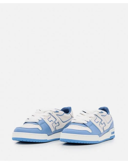 Sneakers Fendi, Low-Top, Lace Up, Baby Blue - 8E8561AOMNF1OIE