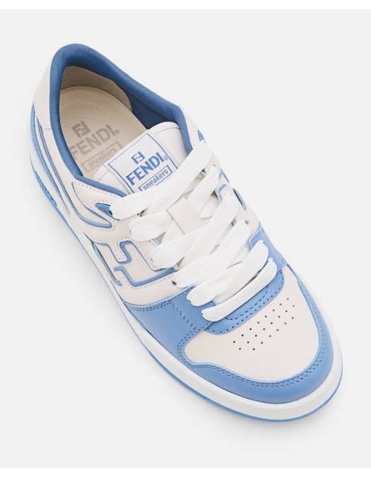 Sneakers Fendi, Low-Top, Lace Up, Baby Blue - 8E8561AOMNF1OIE