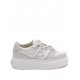 Sneakers Fendi, Match Leather Low-Top Sneakers, Full White - 8E8571AOMNF1PYS