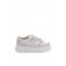 Sneakers Fendi, Match Leather Low-Top Sneakers, Full White