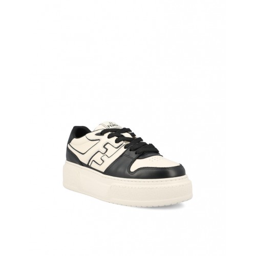 Sneakers Fendi, Match Leather Low-Top, Black and White Sneakers Fendi, Match Leather Low-Top, Black and White