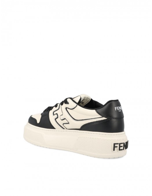 Sneakers Fendi, Match Leather Low-Top, Black and White - 8E8571AOMNF1PYU