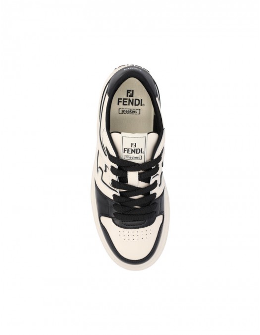 Sneakers Fendi, Match Leather Low-Top, Black and White - 8E8571AOMNF1PYU