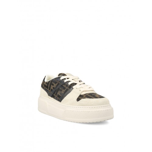 Sneakers Fendi, Match Leather Low-Top Sneakers, Brown Sneakers Fendi, Match Leather Low-Top Sneakers, Brown