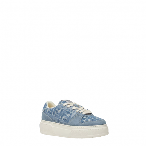 Sneakers FENDI, FF Jaquard Details, Light Blue Sneakers FENDI, FF Jaquard Details, Light Blue