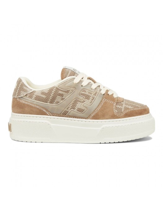 FESneakers FENDI, FF Jaquard Details, Beige - 8E8572ASAYF1RUN