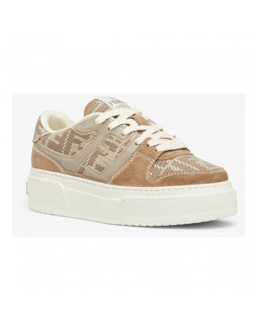 FESneakers FENDI, FF Jaquard Details, Beige - 8E8572ASAYF1RUN