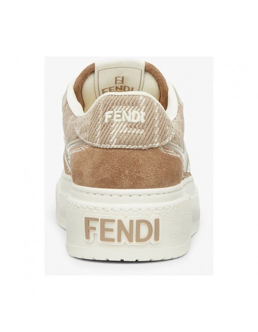 FESneakers FENDI, FF Jaquard Details, Beige - 8E8572ASAYF1RUN