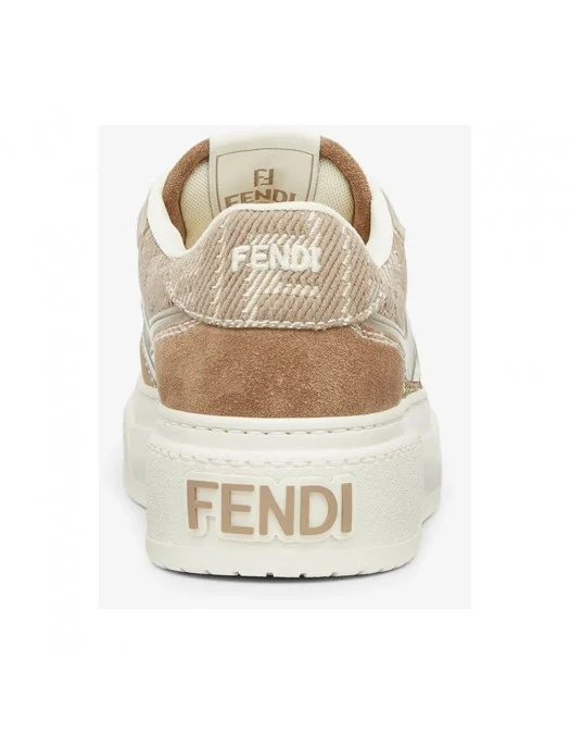 Sneakers FENDI, FF Jaquard Details, Beige - 8E8572ASAYF1RUN