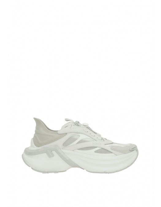 Sneakers Fendi F-Light sneakers in technical fabric, Alb - 8E8887AYFPF1V80