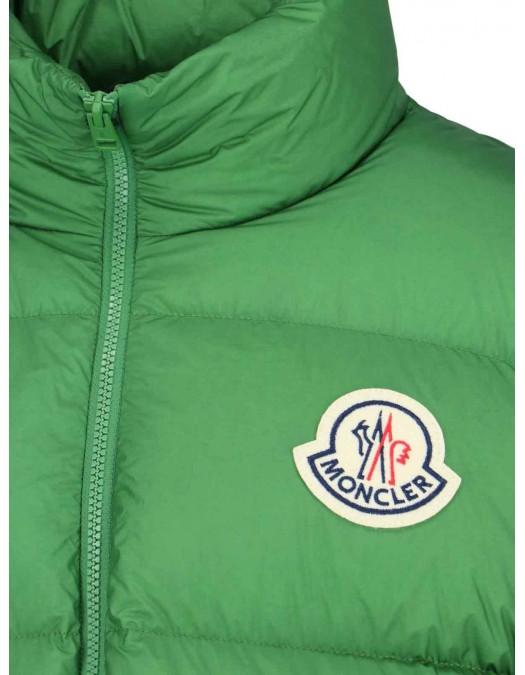 GEACA MONCLER, Citala, High Neck Cropped Down, Green - 911A000745396L86W