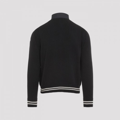 JACHETA MONCLER, Blue Zip Sweatshirt, 919B00001M1509779 JACHETA MONCLER, Blue Zip Sweatshirt, 919B00001M1509779
