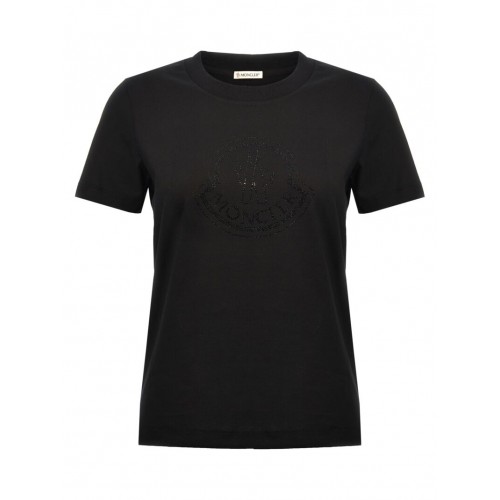 Tricou MONCLER, Crystal Details, Black Tricou MONCLER, Crystal Details, Black
