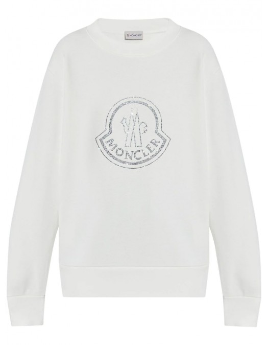 BLUZA MONCLER, Crystal Details, White - 938G00040899TR999