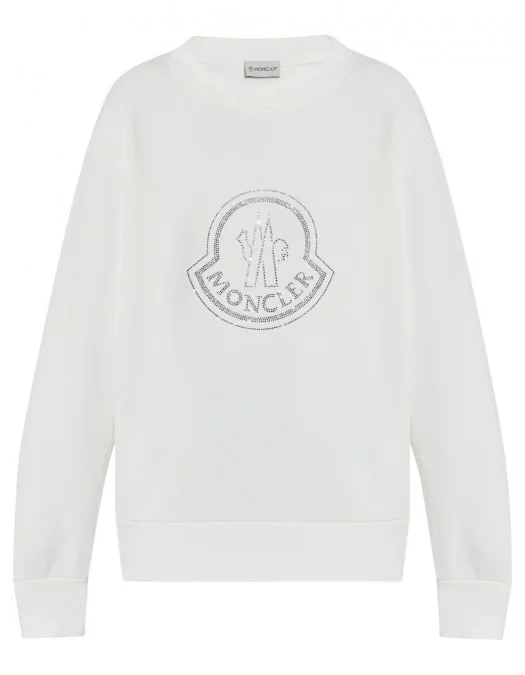 BLUZA MONCLER, Crystal Details, White - 938G00040899TR999