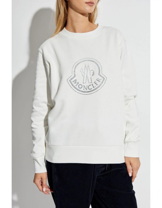 BLUZA MONCLER, Crystal Details, White - 938G00040899TR999