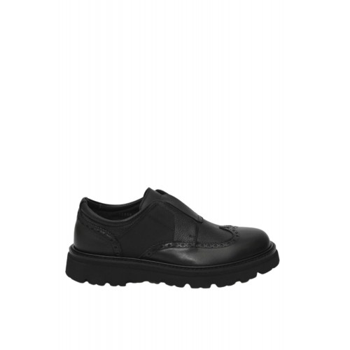 Loafers GIANFRANCO BUTTERI, Brogue Details, Black Loafers GIANFRANCO BUTTERI, Brogue Details, Black