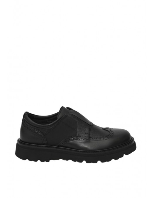Loafers GIANFRANCO BUTTERI, Brogue Details, Black - 95306NERU Loafers GIANFRANCO BUTTERI, Brogue Details, Black - 95306NERU