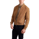 GEACA PAL ZILERI, Goat Suede Bomber, Light Brown - 9A36PJ200PL27839