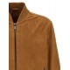 GEACA PAL ZILERI, Goat Suede Bomber, Light Brown - 9A36PJ200PL27839