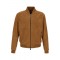 GEACA PAL ZILERI, Goat Suede Bomber, Light Brown
