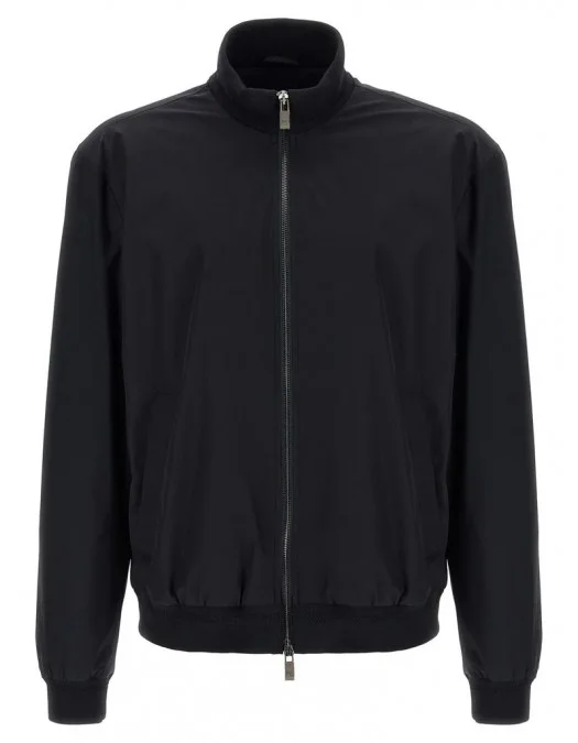 GEACA PAL ZILERI, Tech Fabric Bomber, Black - 9A36SG517PO20601 GEACA PAL ZILERI, Tech Fabric Bomber, Black - 9A36SG517PO20601