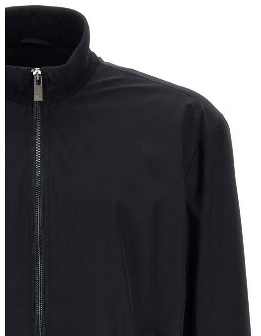 GEACA PAL ZILERI, Tech Fabric Bomber, Black - 9A36SG517PO20601 GEACA PAL ZILERI, Tech Fabric Bomber, Black - 9A36SG517PO20601