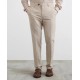 Pantaloni PAL ZILIERI, light brown mouline microstructure - 9C31NW400SP25037