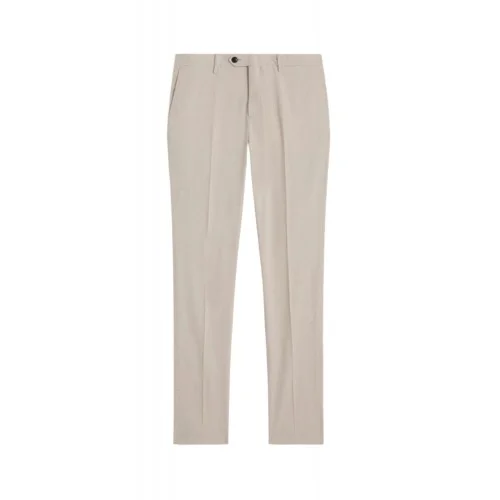 Pantaloni PAL ZILIERI, light brown mouline microstructure