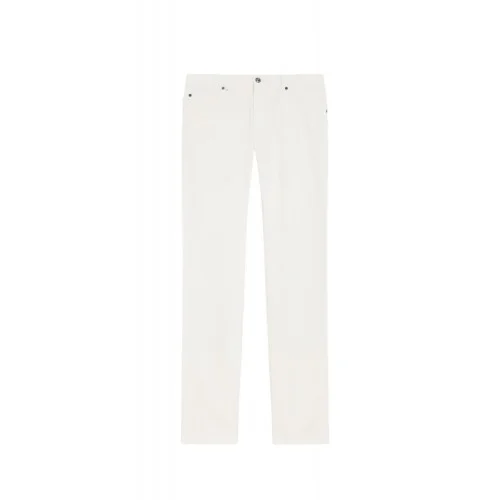 Jeans PAL ZILIERI, garment dyed cotton and elastane, Alb